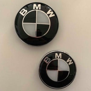 BMW Emblem Svart/Vit